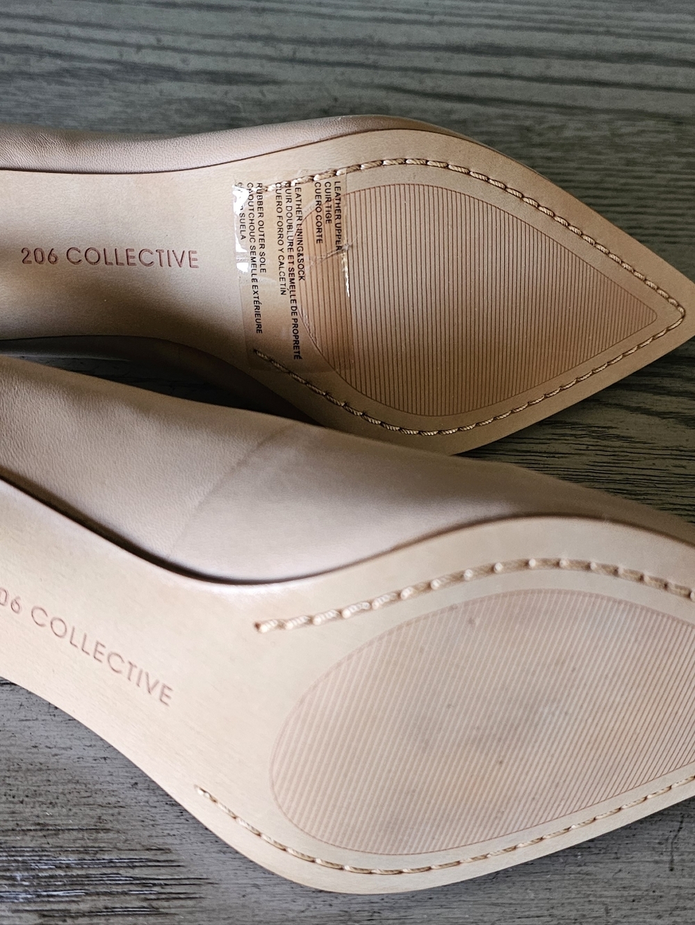 206 Collective Women's Pointed Toe Pump in Nude - Picture 5 of 7